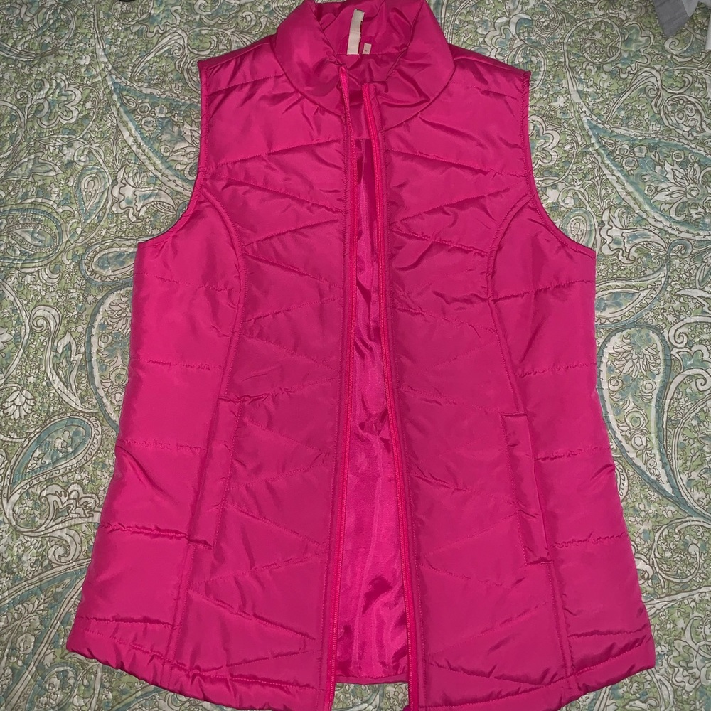 Hot pink light vest